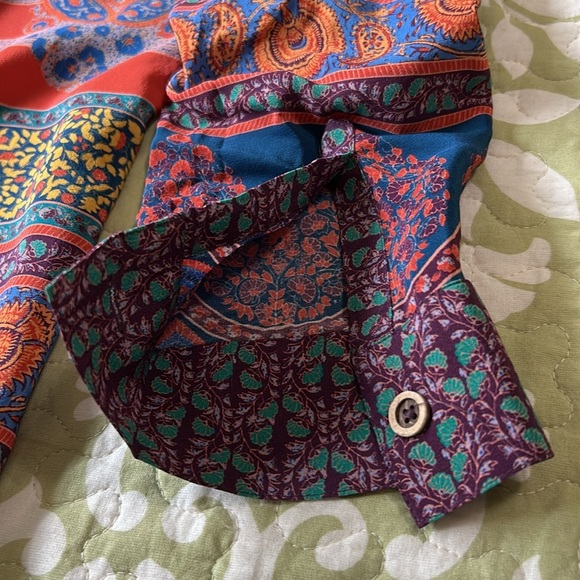 Colorful Patterned Button-Up Dress - Picture 6 of 9